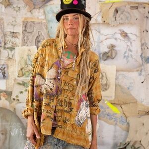 🐅NWT MAGNOLIA PEARL TIGER LILY ADISON WORKSHIRT🐅